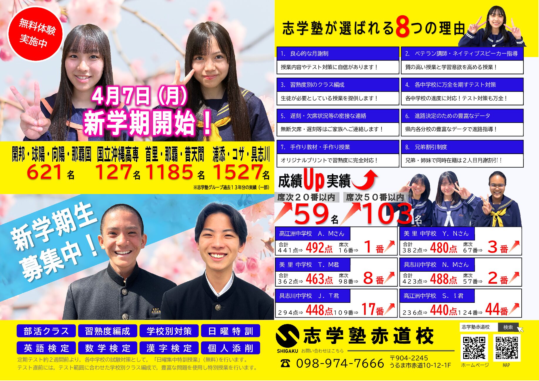 令和7年 新学期開始4/6 | 志学塾赤道校